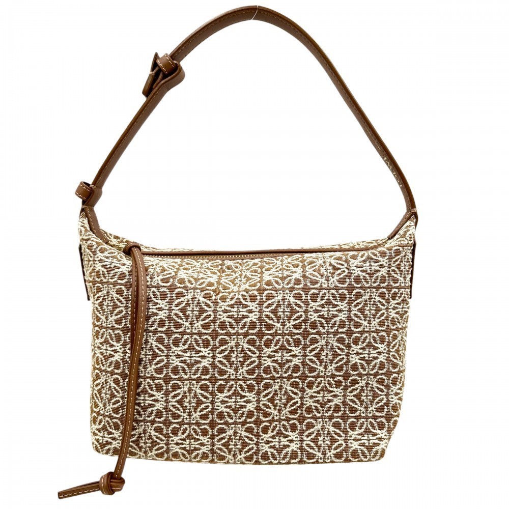 Loewe Handbag Anagram Cubby Bag Small Brown